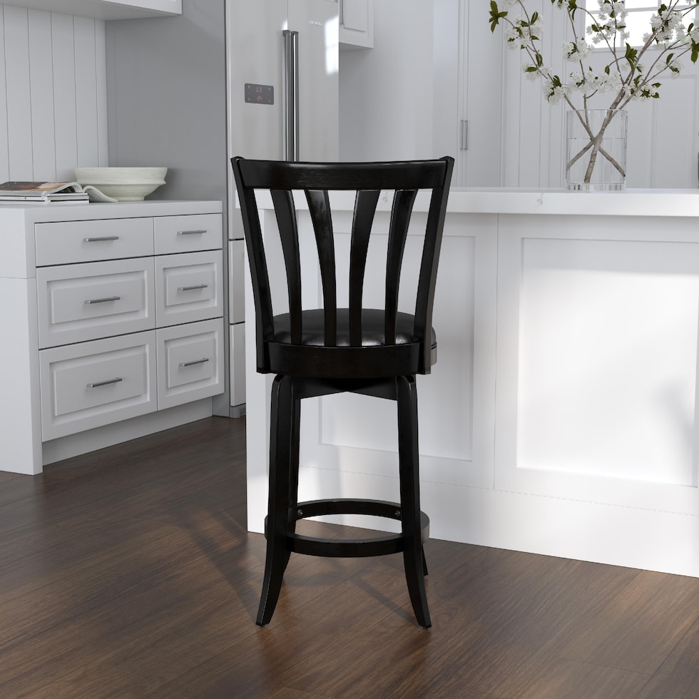 roberta black counter height stool   