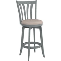 roberta blue white gray bar stool   