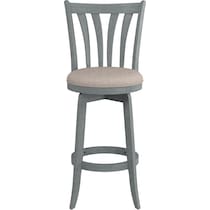 roberta blue white gray bar stool   