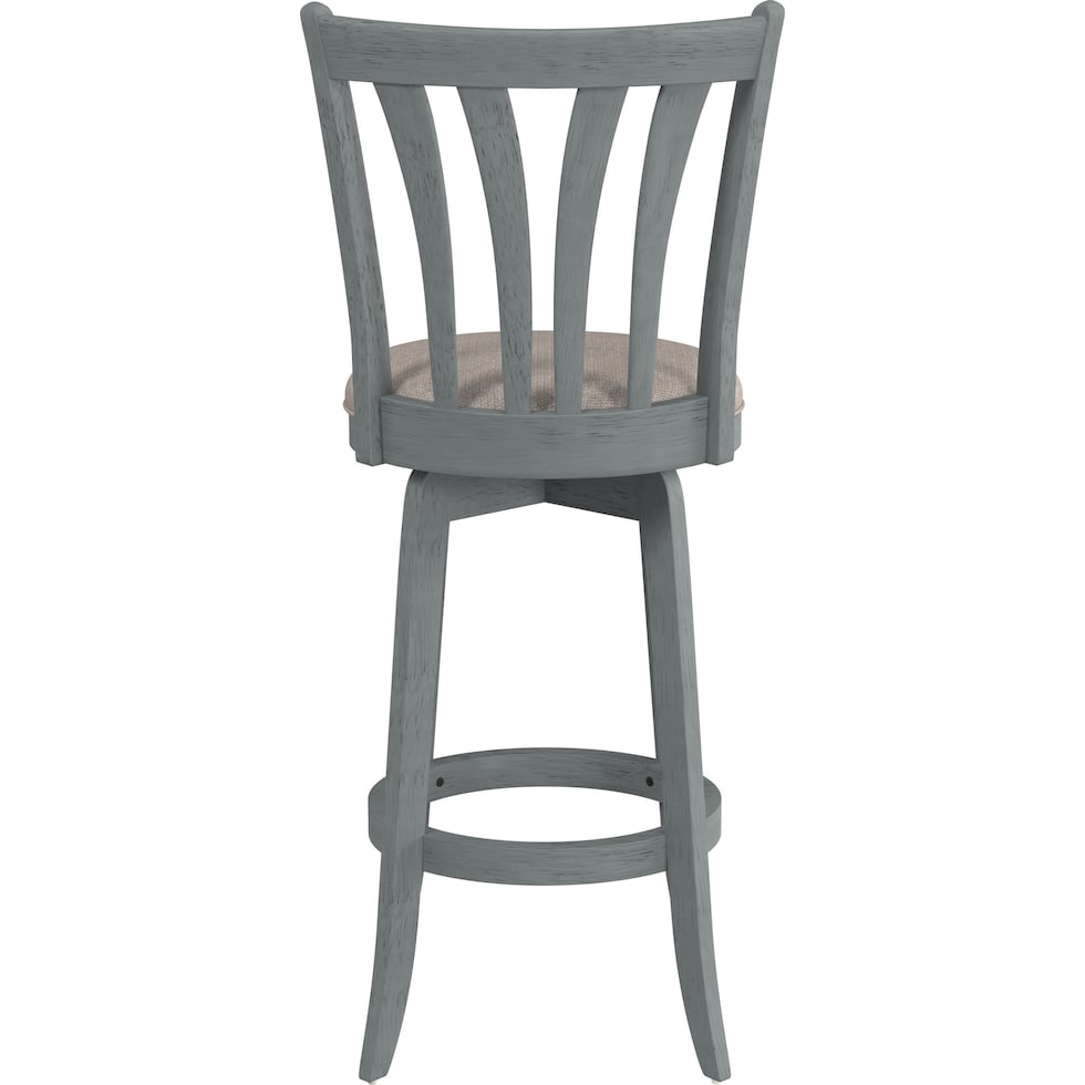 roberta blue white gray bar stool   