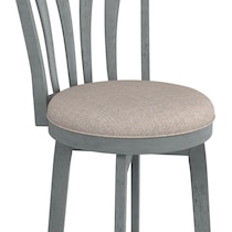 roberta blue white gray bar stool   