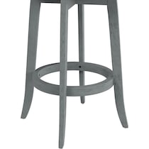roberta blue white gray bar stool   