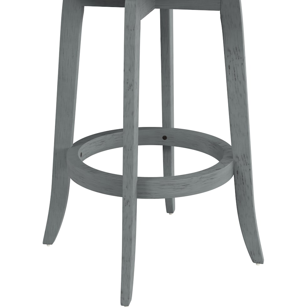 roberta blue white gray bar stool   