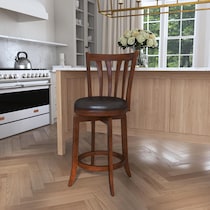 roberta dark brown counter height stool   