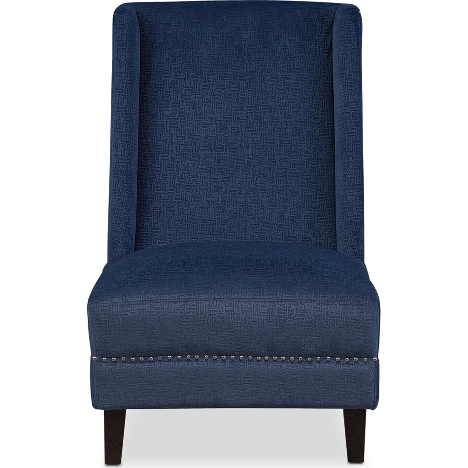 roberto blue accent chair   