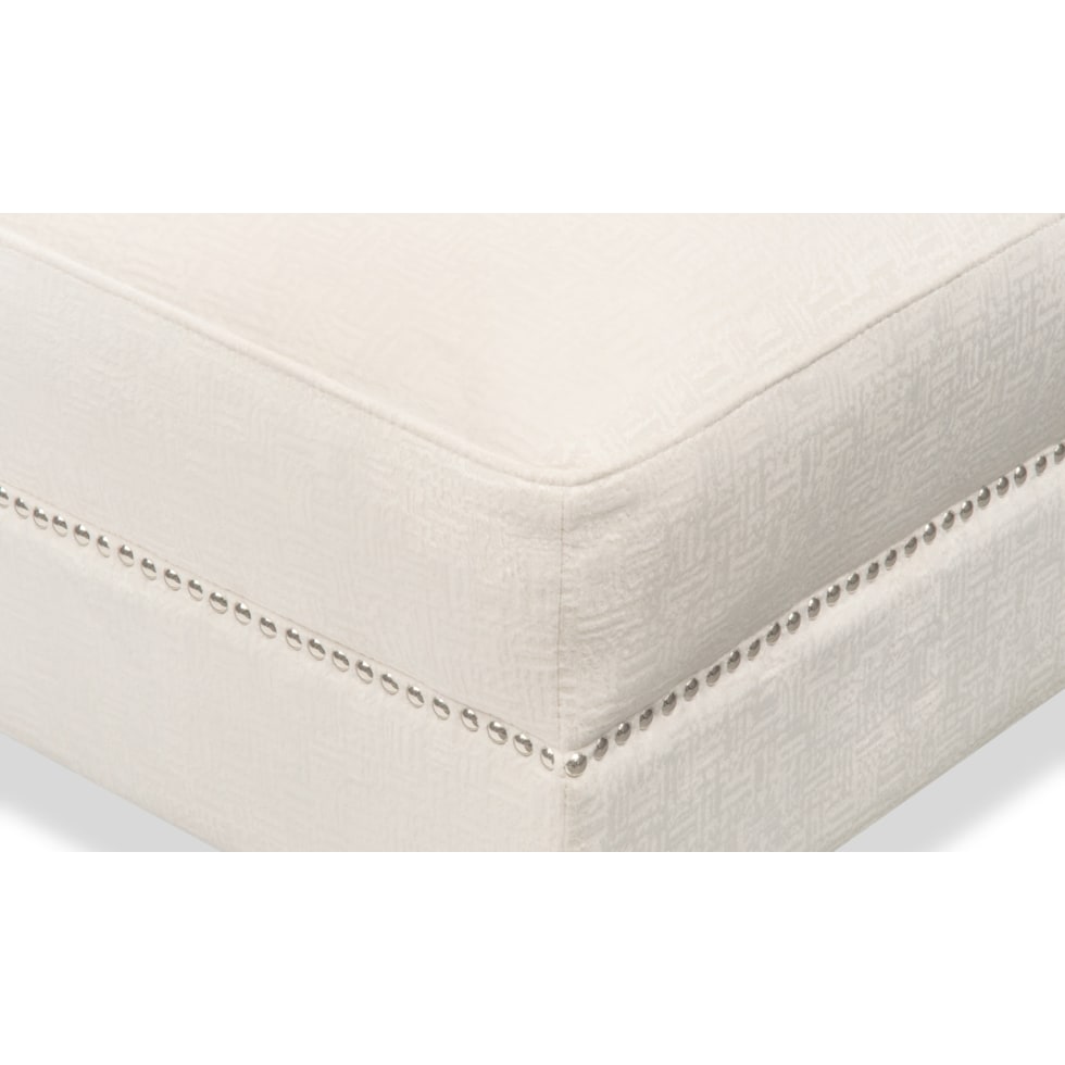 roberto white accent chair   