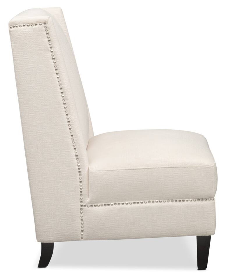Roberto Accent Chair White American Signature Furniture