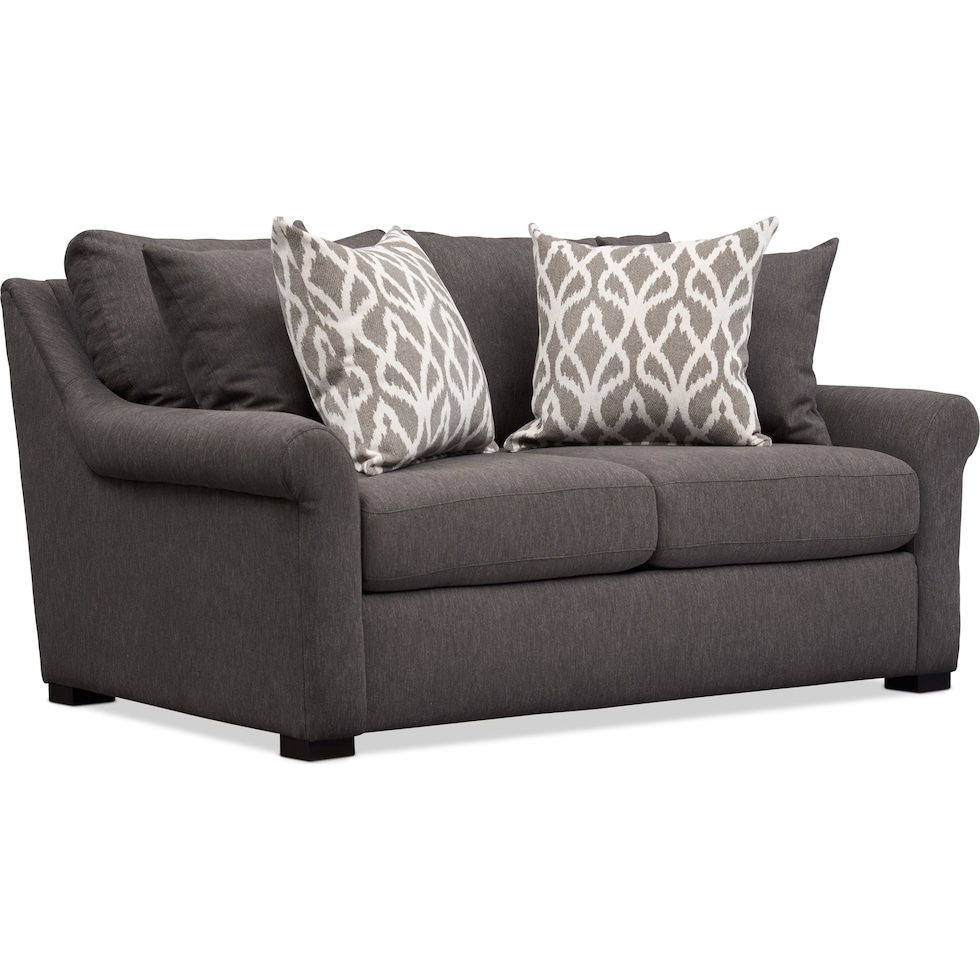 robertson dark brown loveseat   