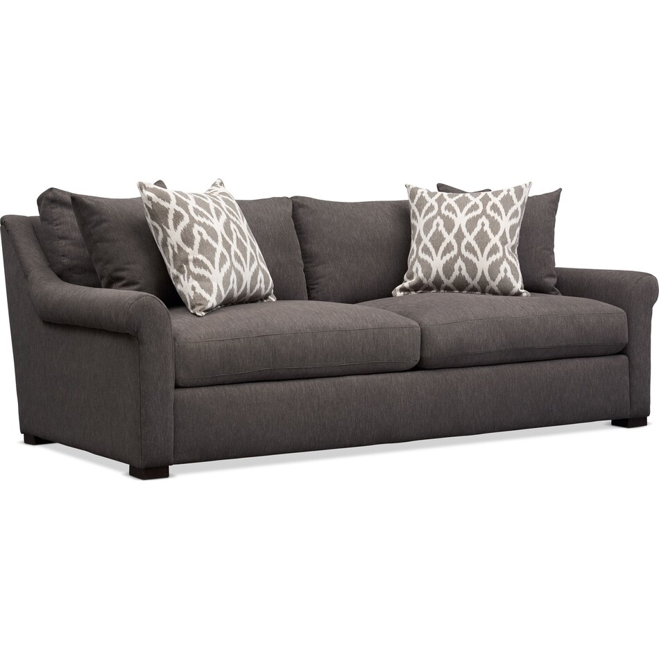 robertson dark brown sofa   