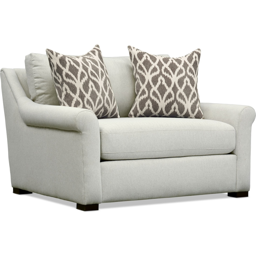 robertson gray chair and a half   