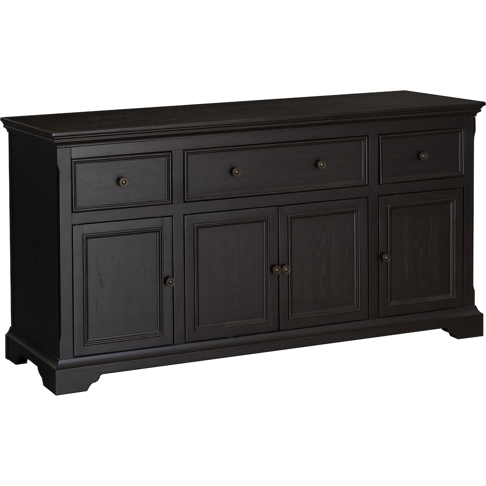 rocco black sideboard   