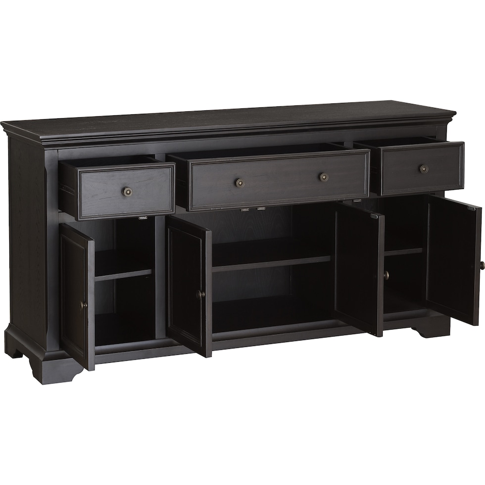 rocco black sideboard   