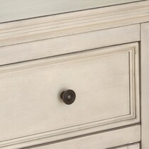 rocco white console table   
