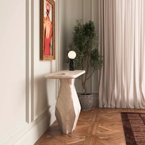 rockport white console table   