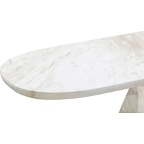 rockport white console table   