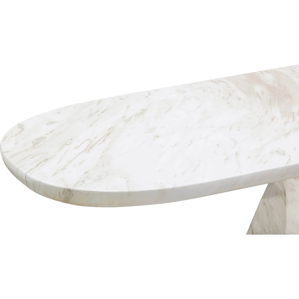rockport white console table   