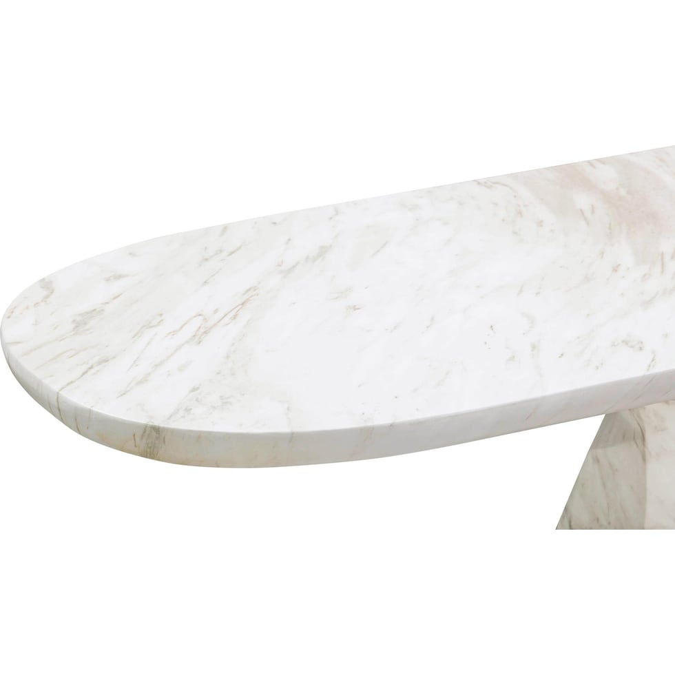 rockport white console table   