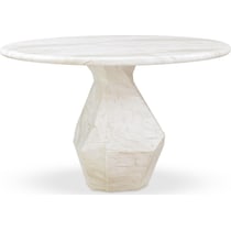 rockport white dining table   