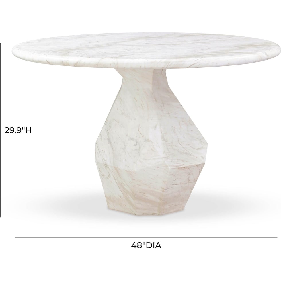 rockport white dining table   