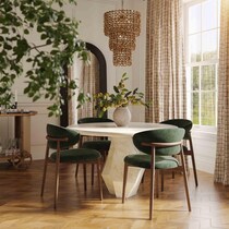 rockport white dining table   