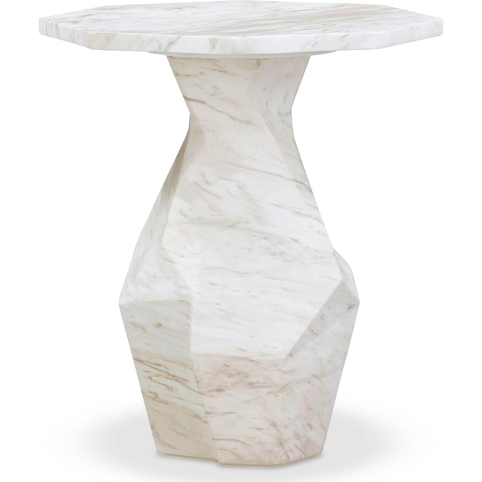 rockport white side table   