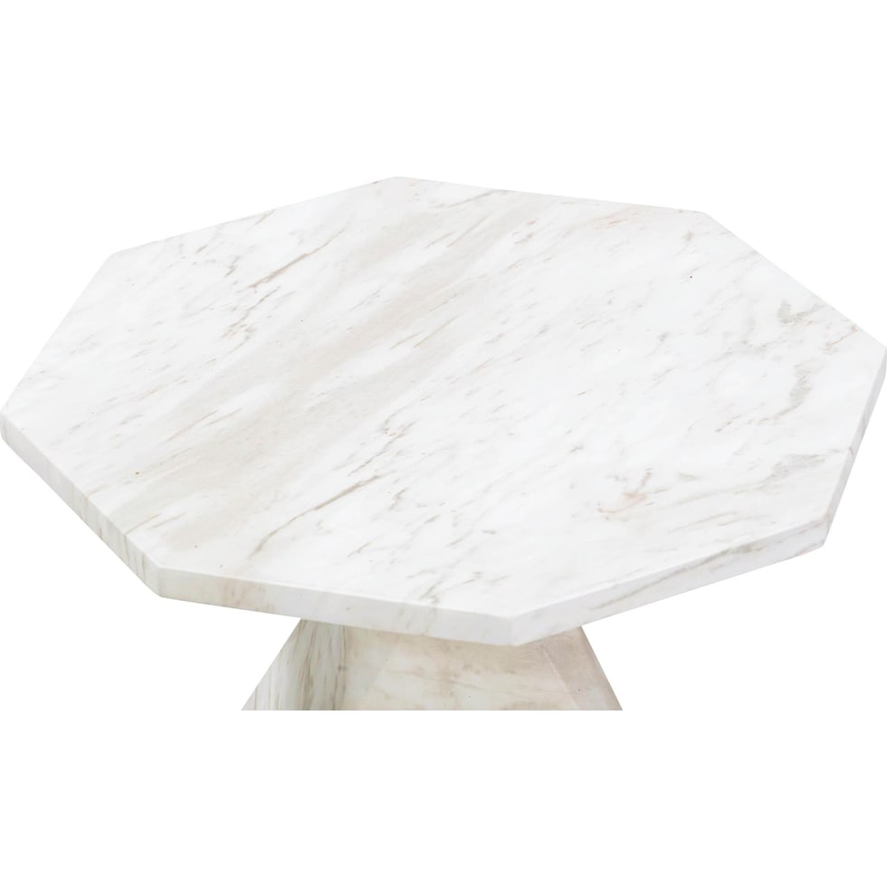 rockport white side table   