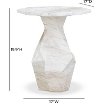 rockport white side table   