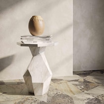 rockport white side table   