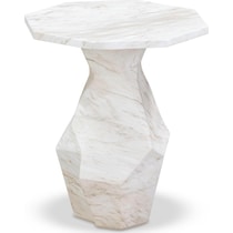 rockport white side table   