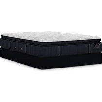 rockwell white queen mattress low profile foundation set   