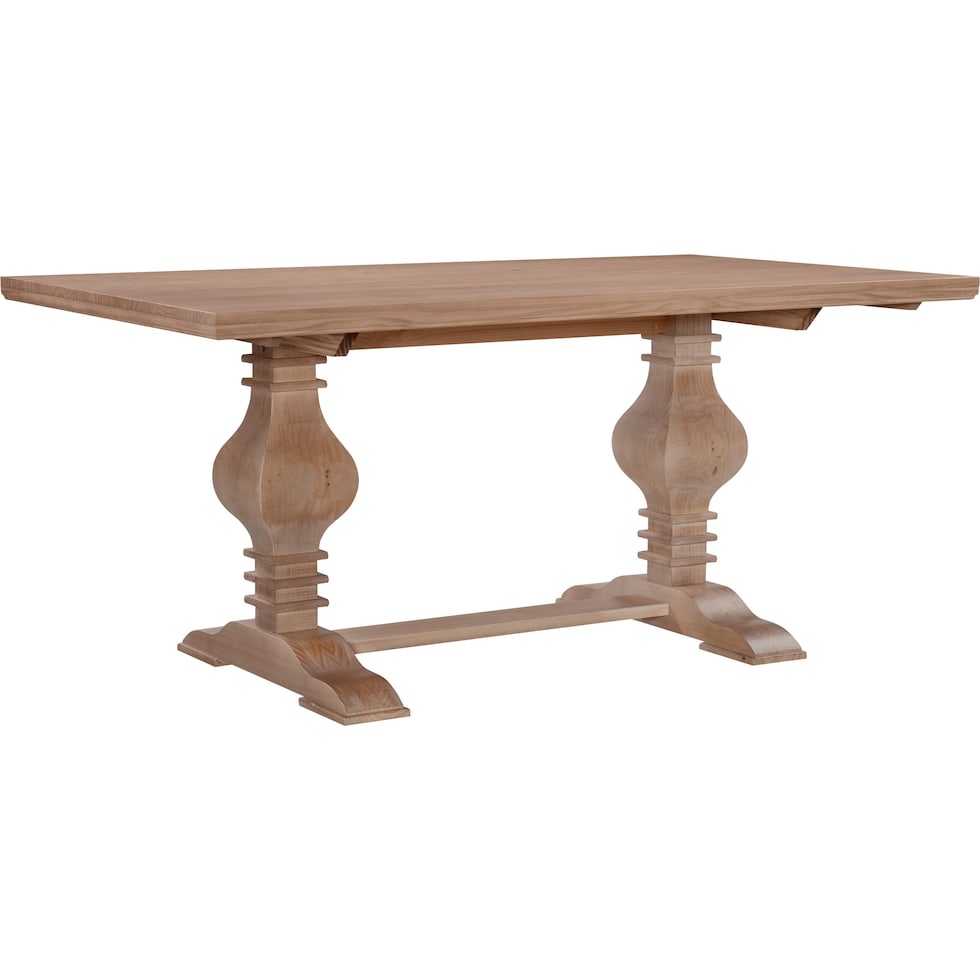 roland light brown dining table   