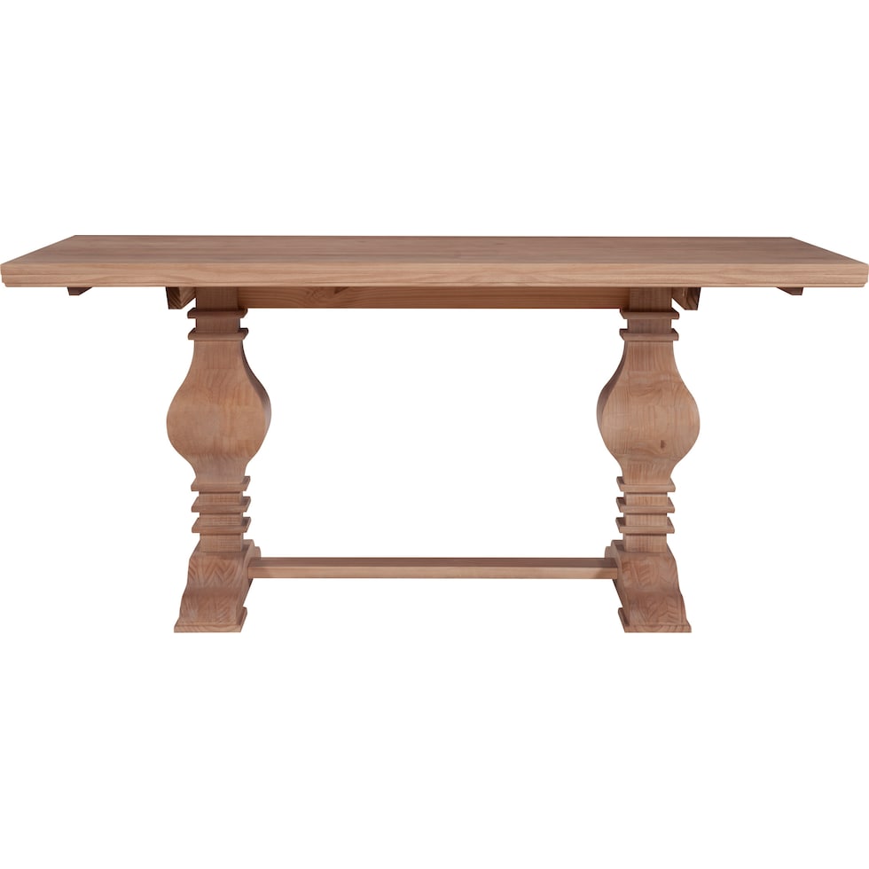 roland light brown dining table   