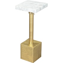 roman white gold side table   