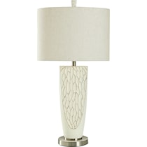 romeo white table lamp   
