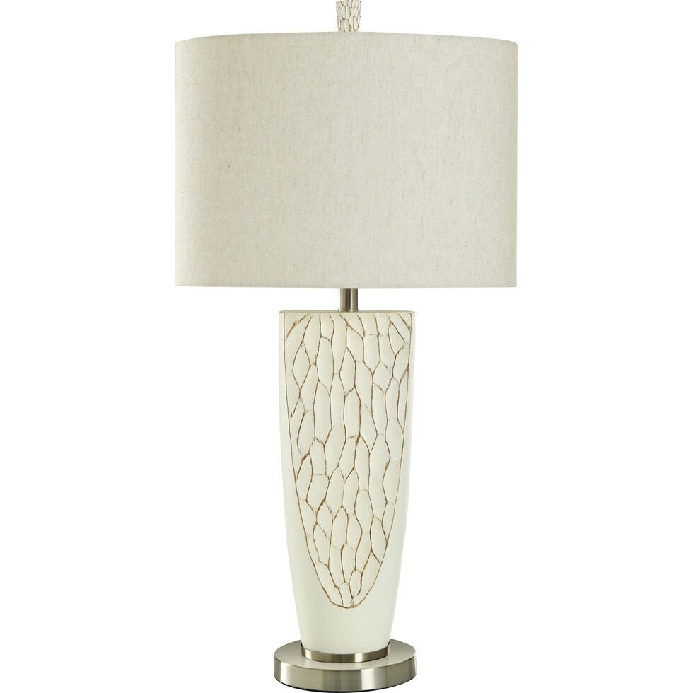 romeo white table lamp   