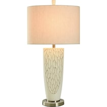 romeo white table lamp   