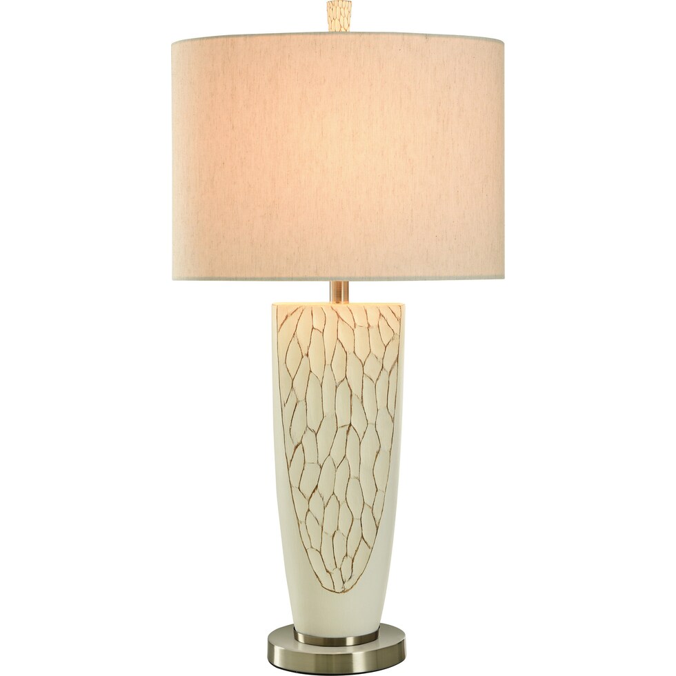 romeo white table lamp   