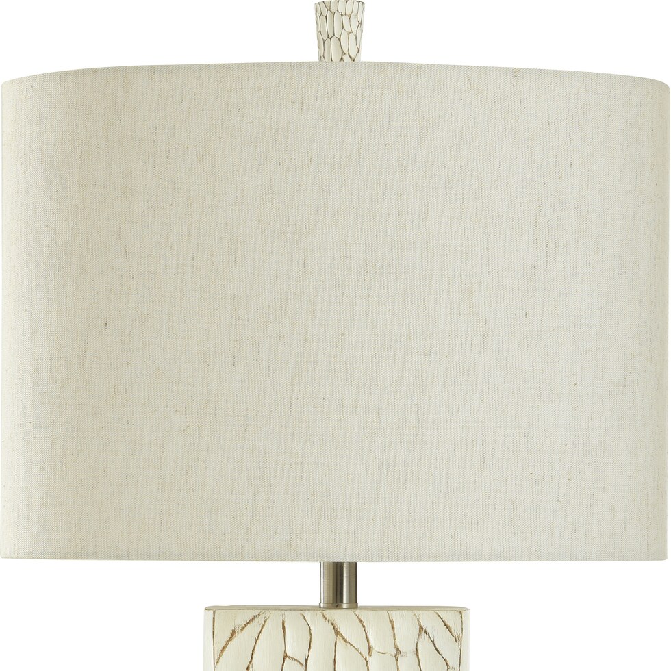 romeo white table lamp   