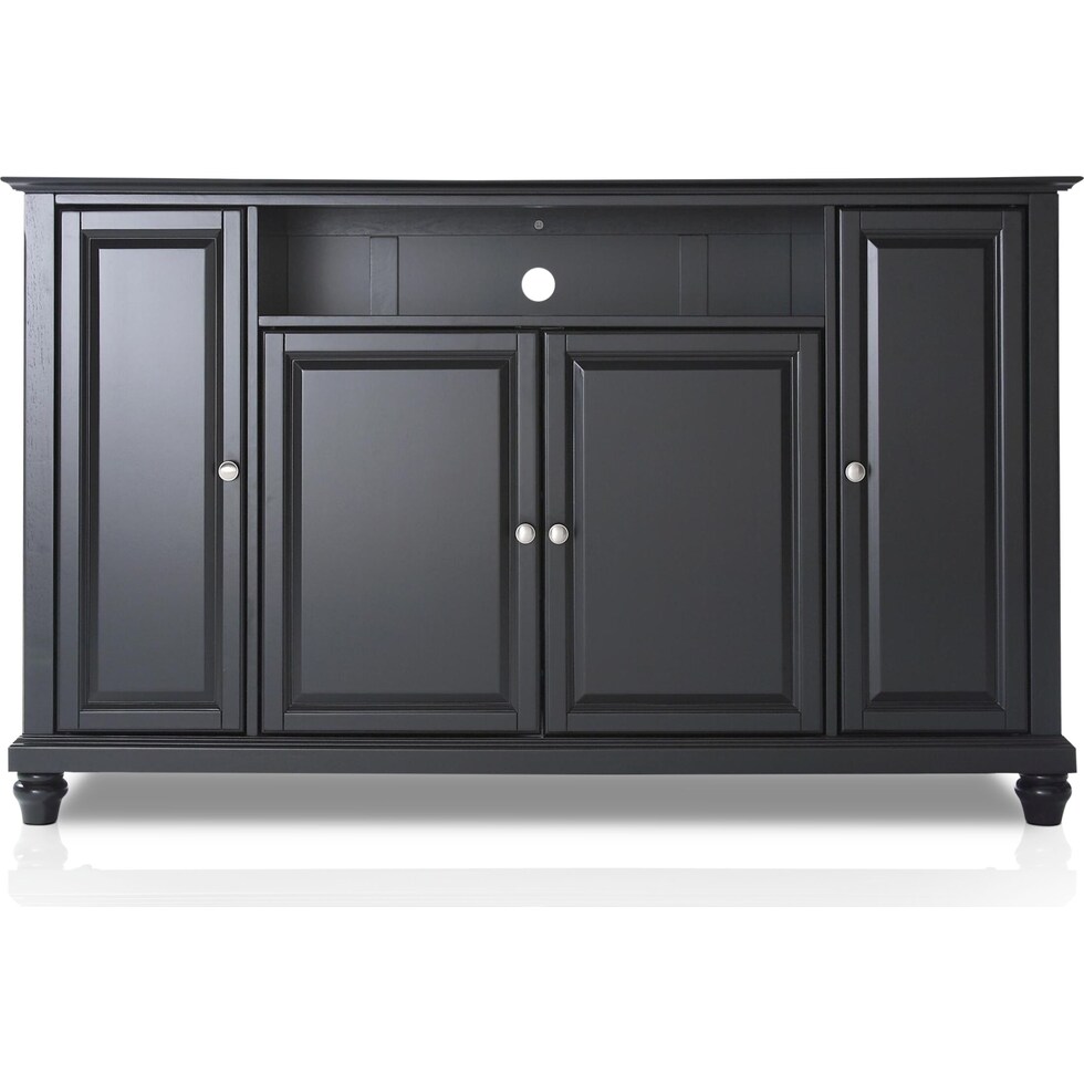 ronald black tv stand   