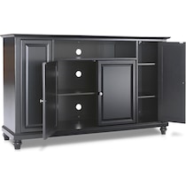 ronald black tv stand   