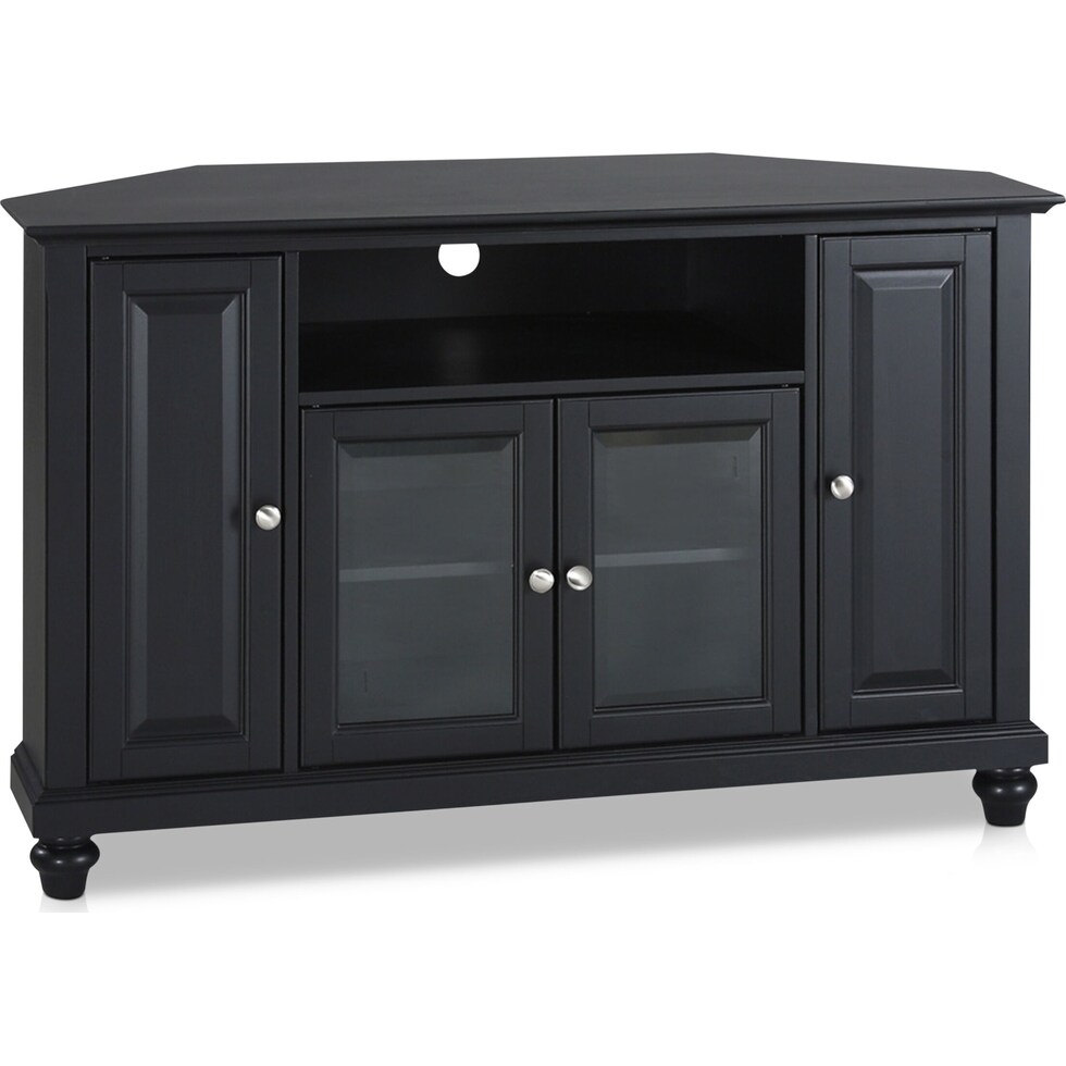 ronald black tv stand   
