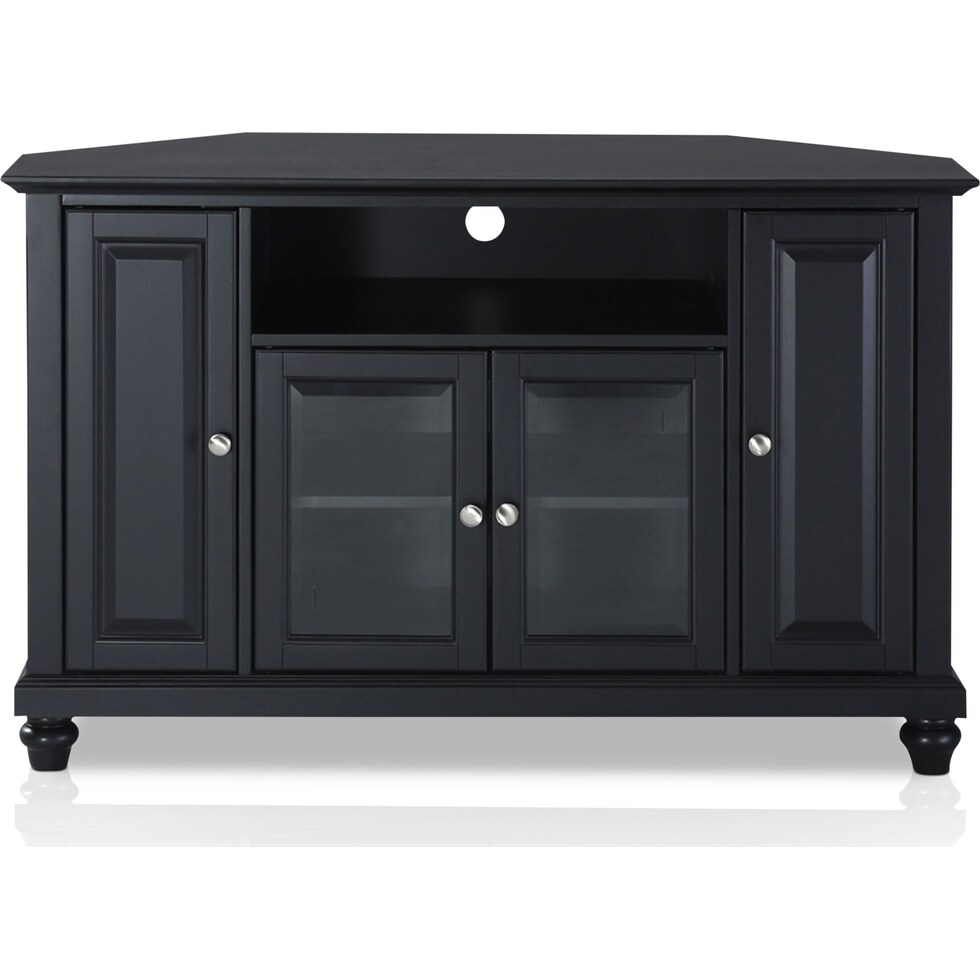 ronald black tv stand   