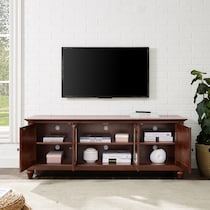 ronald dark brown tv stand   