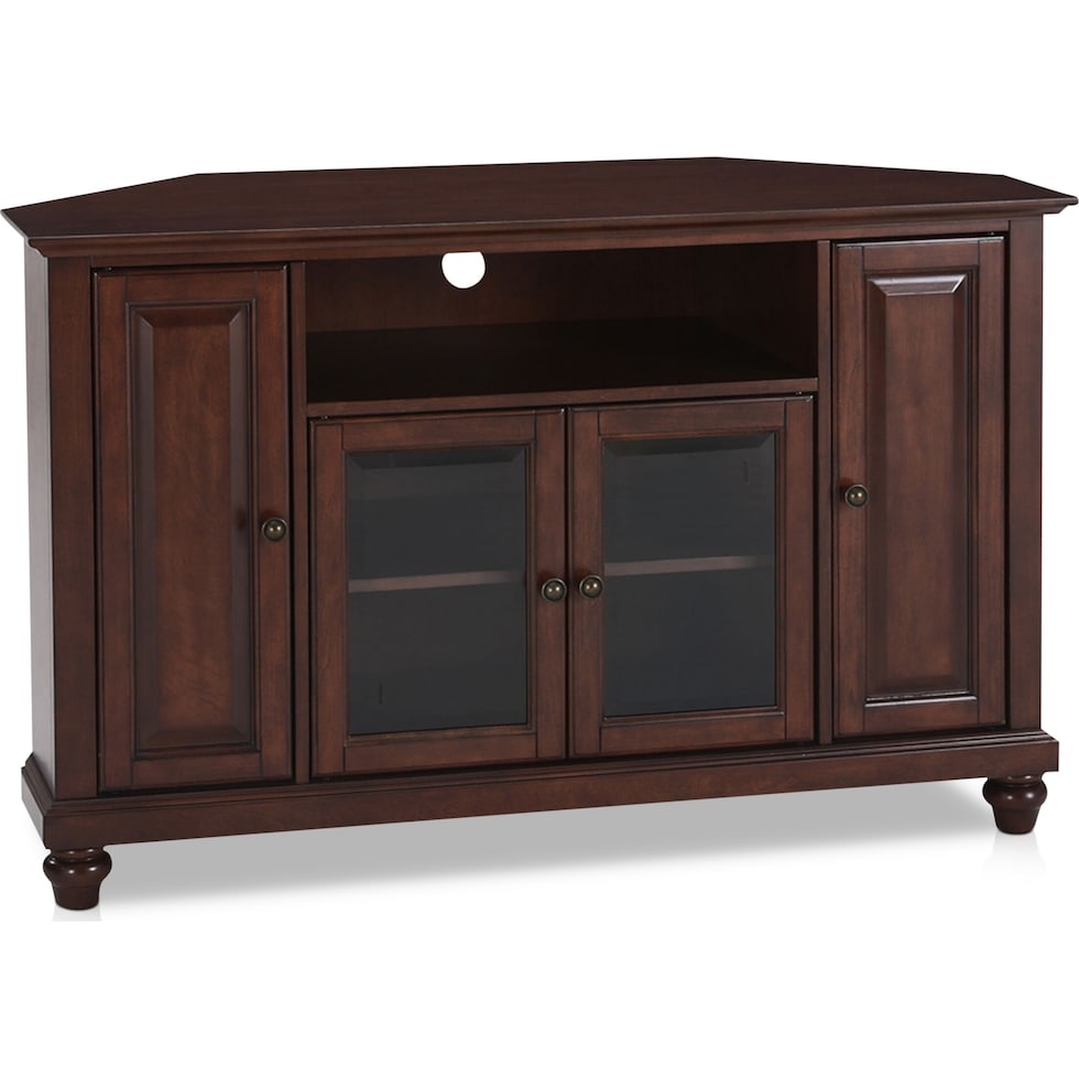 ronald dark brown tv stand   