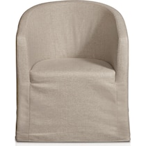 ronan white accent chair   