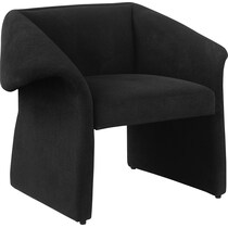 ronea black accent chair   