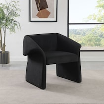 ronea black accent chair   