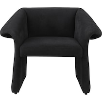 ronea black accent chair   