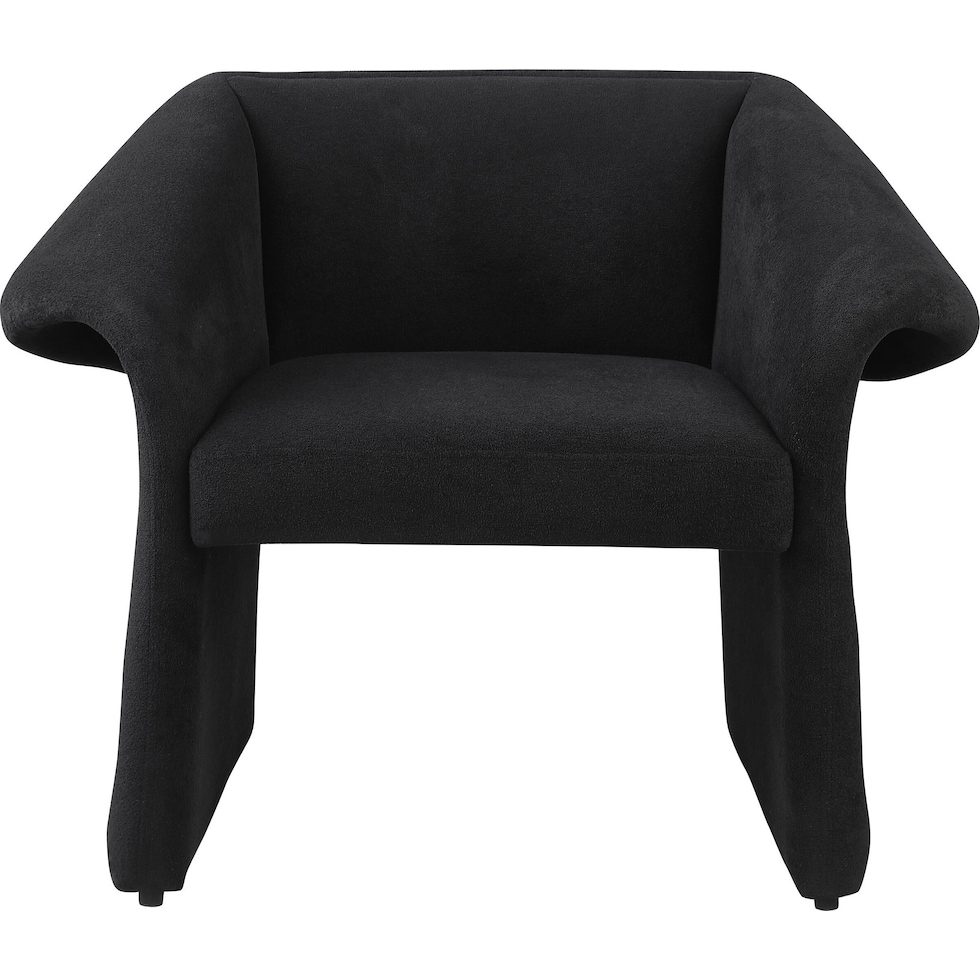 ronea black accent chair   