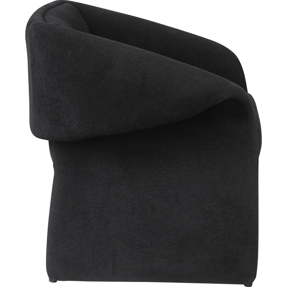ronea black accent chair   